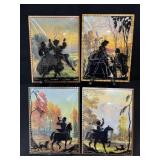 Antique Reversed Painted Courtship Silhouettes