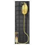 Antique Brass Hanging Oil Lamp