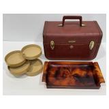 Vintage Bakelite Tray, Organizer, Travel Case