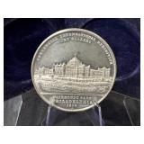 1876 Centennial Medal: Main Bldg & Art Gallery