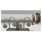 14KT G & 925 Sadye L Vassil Cuff Bracelet, 47.76g