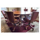 Mikhail Darafeev Leather Chairs & Oval Table