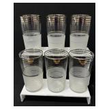 Mid Century W VA Glass CO High Ball Glasses