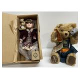 Boyds Yesterday Kellie Doll & Hermann Bear 110th