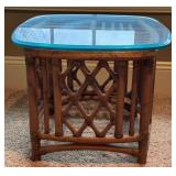 Vintage Ficks Reed? Rattan Square Side Table #1