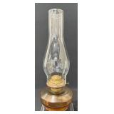 Vintage Glass Hurricane Oil Lamp