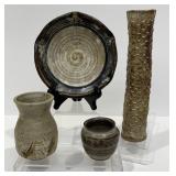 Hand Thrown Signed NC Pottery Vases & More