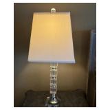 Murray Feiss Chrome & Acrylic Table Lamp # 1