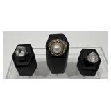 Mabe Pearl & Sterling Ring, 2 Silver Fashion Rings
