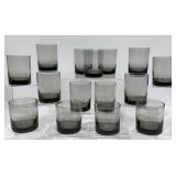 Vintage WV Smoky Gray Old Fashioned Glasses