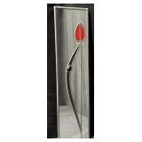 Vintage Winded Heart Stained Glass Tulip Mirror