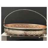 Vintage Pink Depression Glass Divided Dish