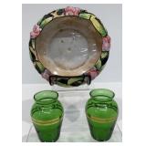 Vintage T & T Takito Lustreware Bowl, Vases