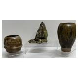 Vintage Hand Thrown Signed Studio Pottery Vases