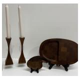 Mid Century Modern Kustom Kraft Candlesticks,Dansk