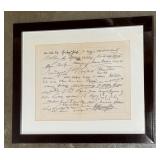 Old World Autographs II Framed Artwork