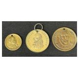 1892-93 Columbus Expo & Grover Cleveland Pendants