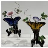 Handmade Bovano Butterly Sculptures