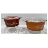 Vintage Pyrex Autumn Harvest Casserole Dishes