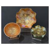 Fenton Carnival Glass Bowl,Marigold Bowl, Grape