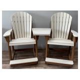 Composite Resin Adirondack Chairs Set #2