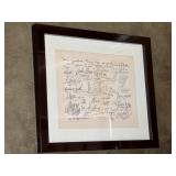 Old World Autographs 1 Framed  Artwork