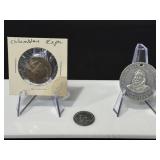 1892 Illinois Pure Aluminum Worlds Fair Medal,More