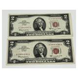 1963 $2 Red Seal U.S. Notes