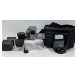 Contax TLA 30 Shoe Mount Flash, Sony Camcorder