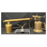 Antique Brass Blow Torch, G & O Wonder Sprayer