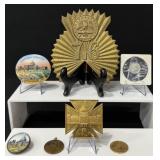 War of 1812 Artillery Militia Shako Plate, 1876 GW