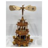 Vintage Christmas 3 Tier Wooden Nativity Carousel