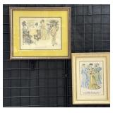 Vintage Ladies Fashion Magazine Framed Prints