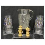 Vintage Pillsbury Doughboy Glasses, Salt & Peppers