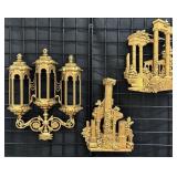 Vintage Homco Roman Columns, Burwood Gold Lantern
