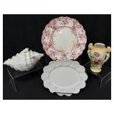 Vintage Austrian Vase, Conch Shell Tureen & More