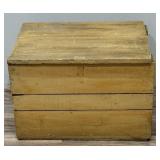 Vintage Handcrafted Solid Wood Storage Crate