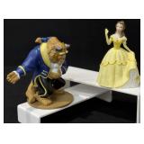 Vintage Disney Beast & Beauty Figurines