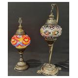 Turkish Moroccan Mosaic Swan Neck Table Lamp
