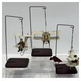 Vintage Folk Art Double Decker Airplane Mobiles