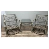 Vintage Metal Outdoor Chairs & Table