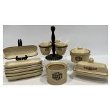 Pfaltzgraff Village Butter, Honey, Condiment Caddy