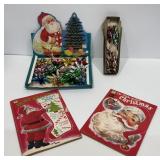 1960s Foil Beaded Flower Christmas Ornaments,More
