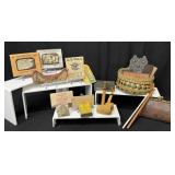 Vintage Corncob Pipes, Matchbooks, Photographs