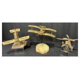 Vintage Demott Airplane Sculpture, Wrong Bros