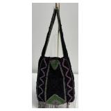 Art Deco Mesh Beaded Finger Tip Pocket Book