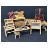 Vintage Misc Salesman Samples, Dollhouse Furniture