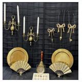 Vintage Brass Wall Sconces, Bow Top Hangers & More