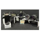Nikon Fm 35MM Camera, Thyristor Flash & More