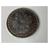 1879 P Morgan Silver Dollar,FINE